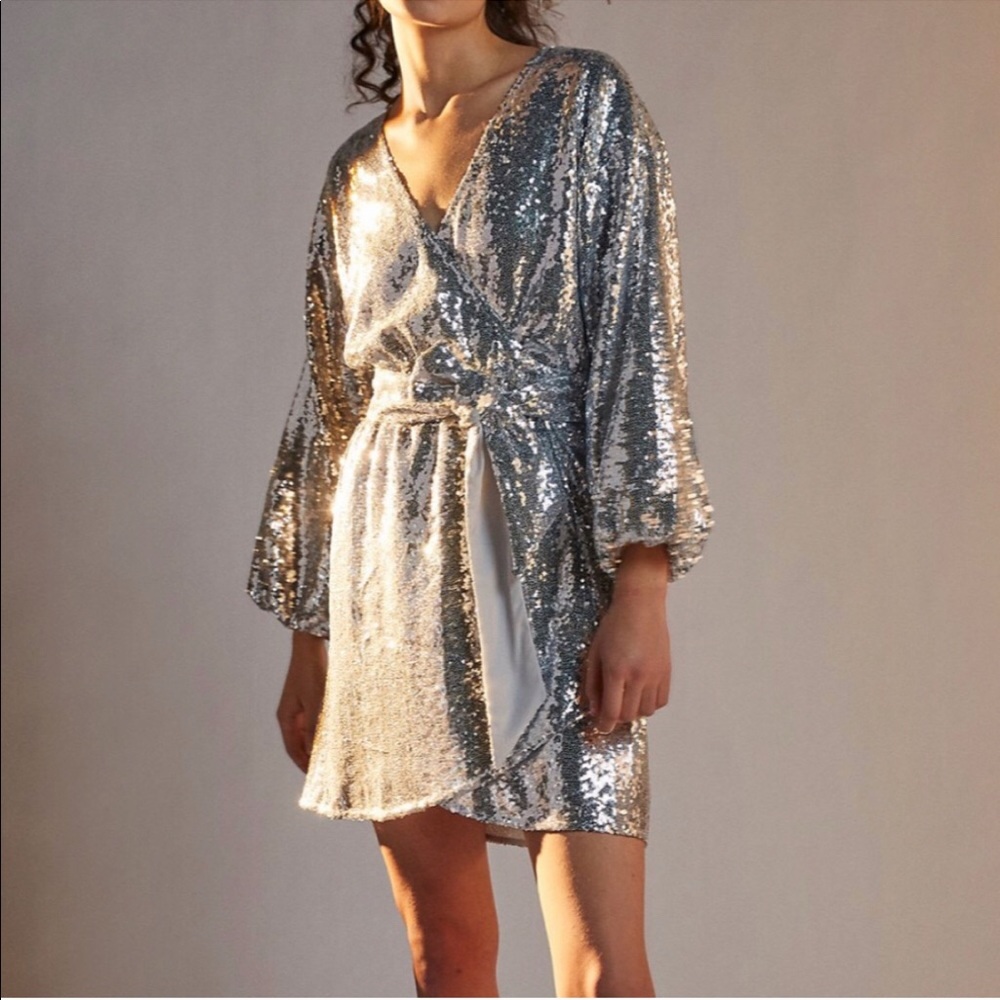 Lisabette Sequin Mini Anthropologie Dress